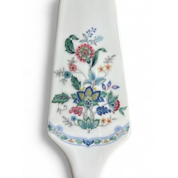 VTG Andrea by Sadek Japan Porcelain Cake Plate & Server Set Floral Embossed - Picture 3 of 6